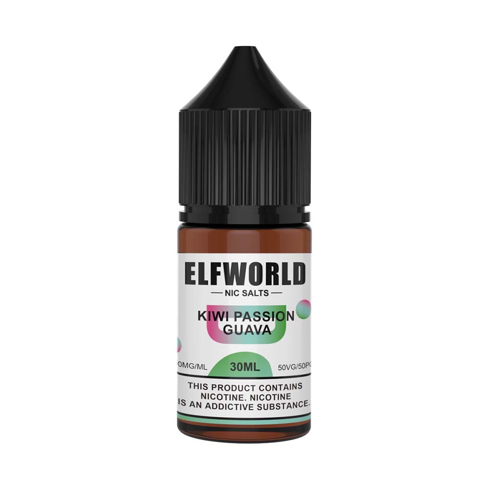 ELFWORLD Nic Salt E-Juice Kiwi Passion Guava 30ml 50mg